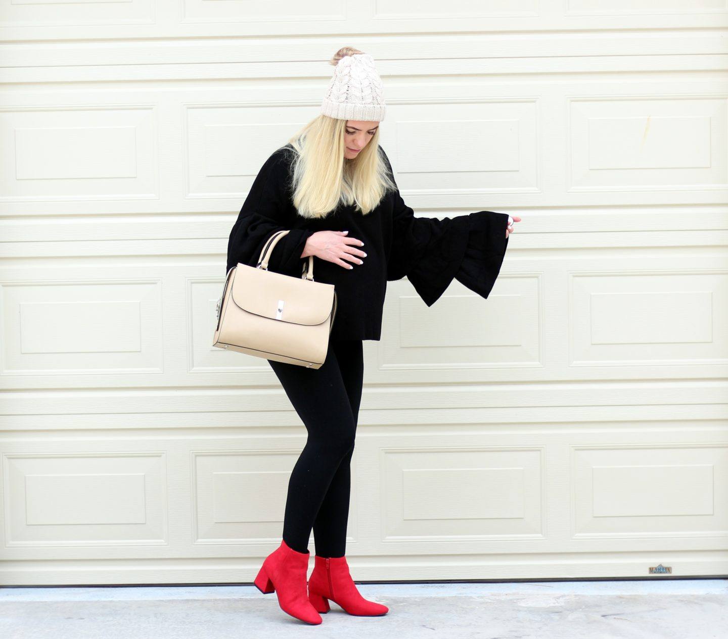 Holiday Outfit: Red Booties