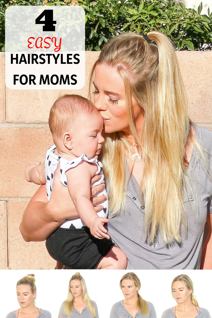 4 Easy Hairstyles for Moms