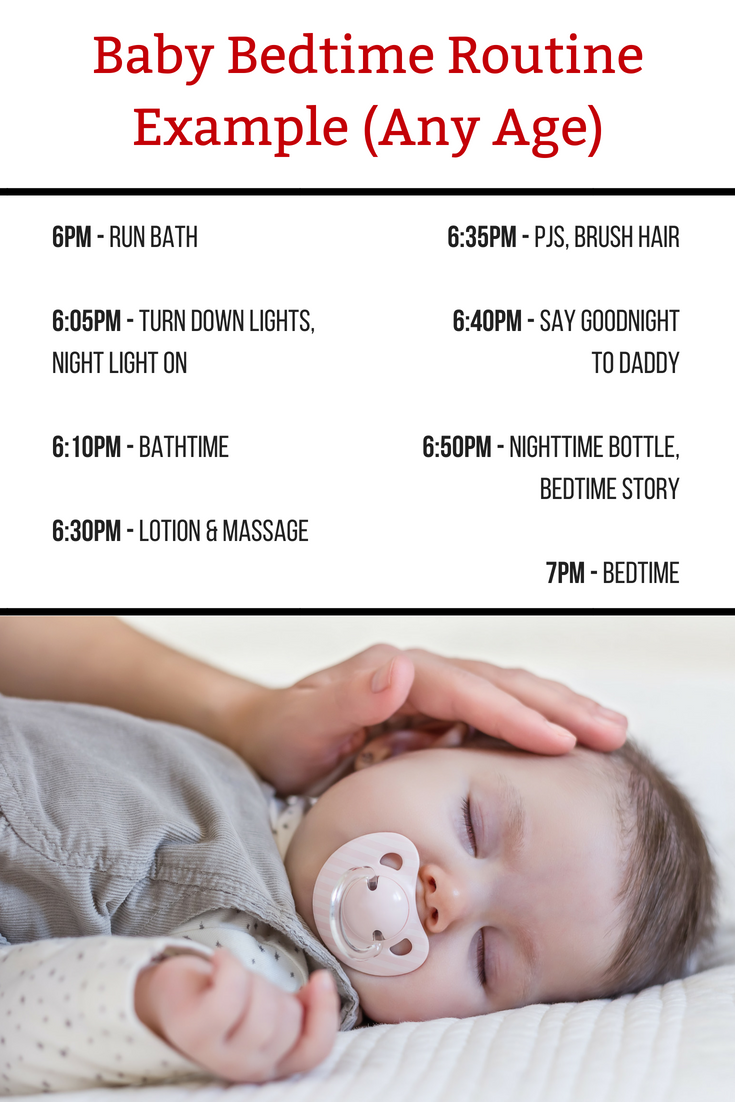 Baby Bedtime Routine Example (Any Age)