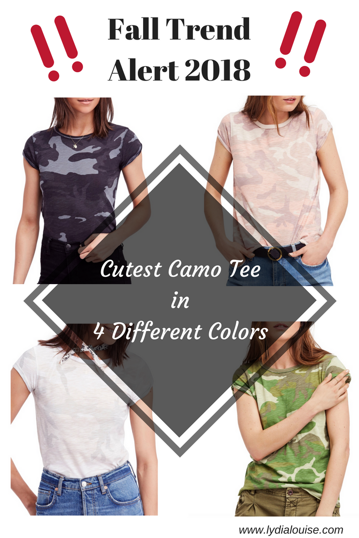 The Best Camo TeeFor FallIn 4 Different Colors