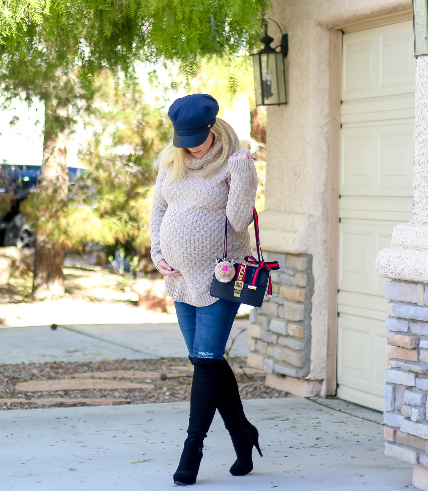 Holiday Style || Cute Winter Fashion with Motherhood Maternity