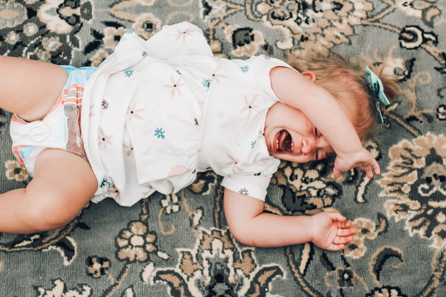 toddler throwing a fit