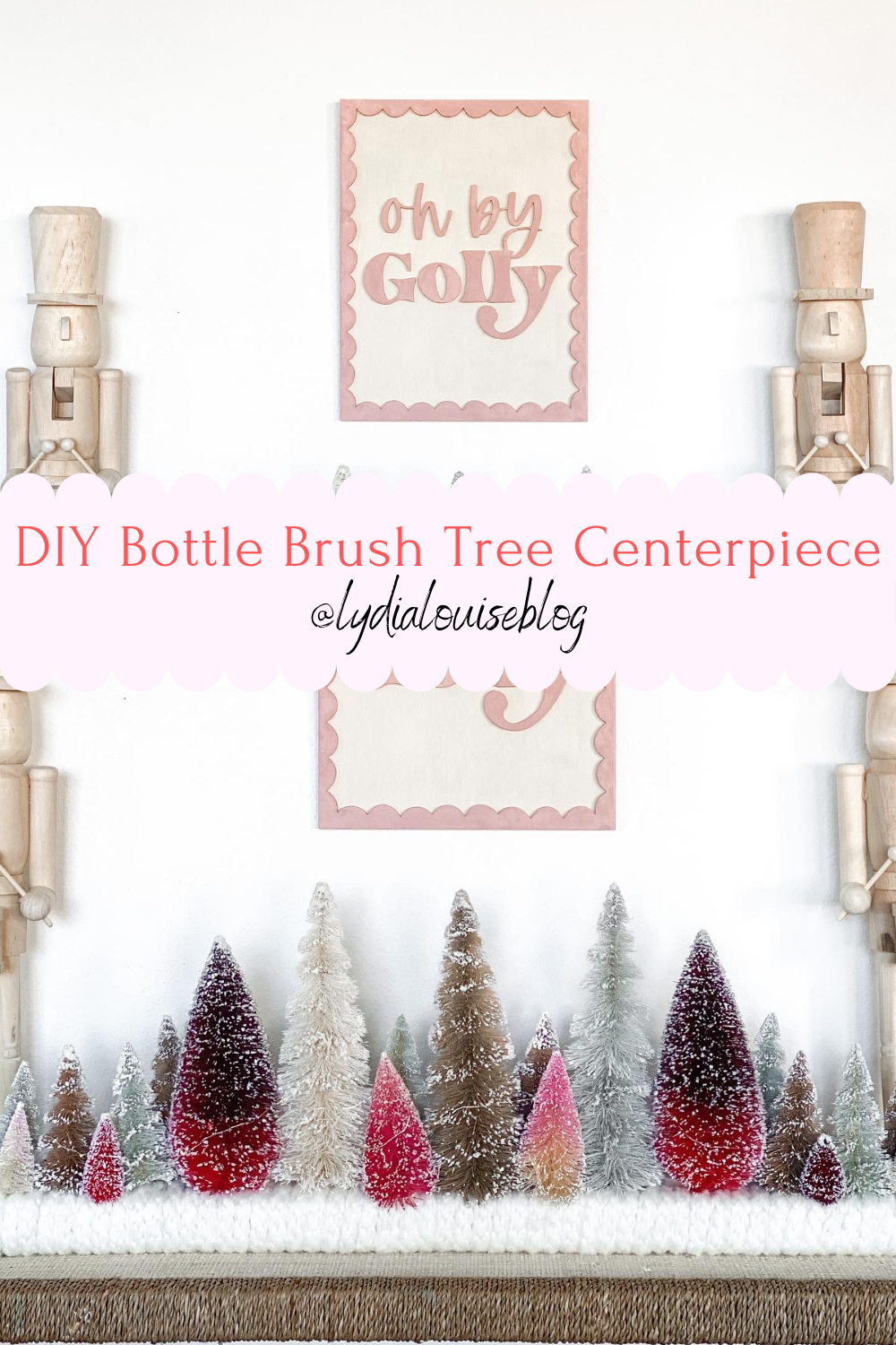 DIY Bottle Brush Tree Centerpiece